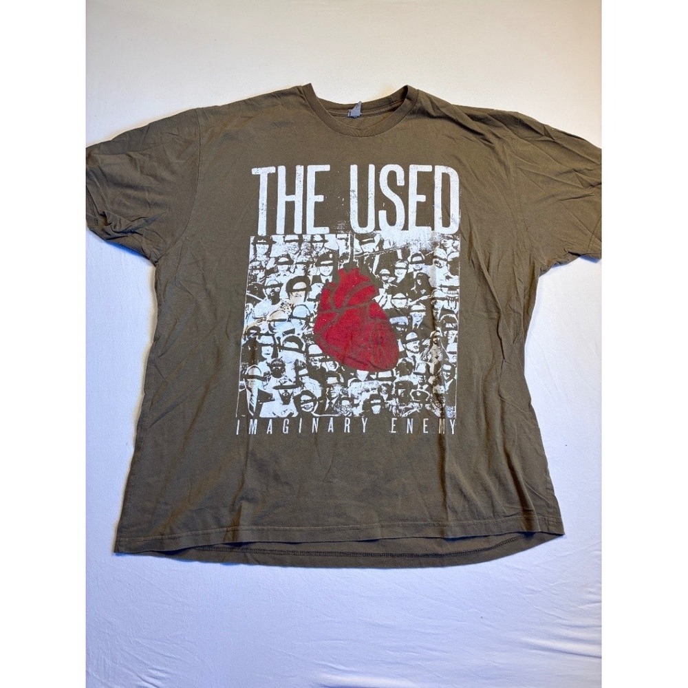 The Used Imaginary Enemy XXL Olive Band T Shirt Next Level Heart